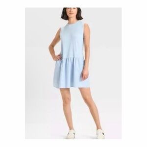 Universal Thread Light Blue Sleeveless Shift Dress NWT